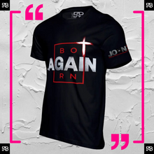 Load image into Gallery viewer, BORN AGAIN UNISEX TEE- BLACK
