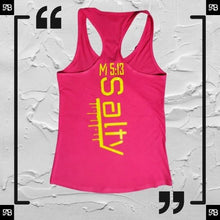 Load image into Gallery viewer, SALTY (RACERBACK)- Raspberry/Fluorescent Yellow
